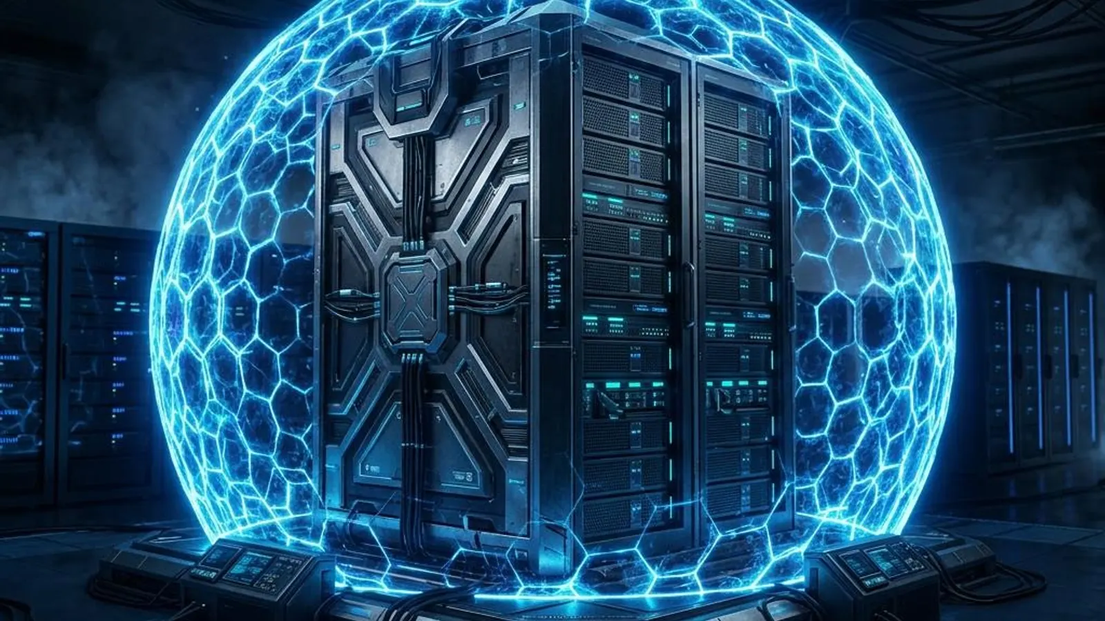 Digital fortress illustrating SQL Server backup and ransomware protection